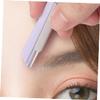 FRCOLOR Stainless Steel Eyebrow Razor Set 6 Pieces High Precision Eyebrow Shavers for Women Facial Hair Removal Tools Portable with Protective Cover view 4