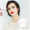 EXQUIMEUBLE 6pcs Stainless Steel Eyebrow Tweezers and Scissors Flat Tip for Precision Trimming and Grooming for Eyebrow Care Professional Salons view 4