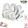 Garshana Gloves Raw Silk Gloves, Ayurvedic Raw Silk Massage Gloves, Exfoliating Gloves with Elasticated Wrist Strap (4 pcs) view 1