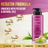 Jenoris Keratin Shampoo & Pistachio Oil Hair Serum  Smoothing & Hydrating Care for Dry, Damaged & Frizzy Hair, Enriched with Omega 3-6-9 & Natural Oils, Paraben & SLS Free, Salon Professional view 2