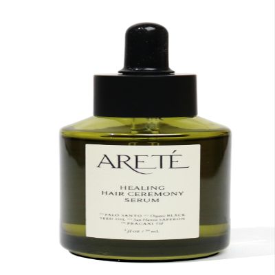 ARET Healing Hair Oil Ceremony Serum, Botanical Scalp Serum with Essential Oils, Lightweight Nourishing Oil for Balanced Scalp, Frizzy Hair & Fuller-Looking Hair, 2oz