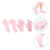 ARTSEWPLY Moisturizing Exfoliating Socks and Gloves Set 2 Pairs Soft Touch Foot Care for Dry Cracked Heels and Skin for Relaxing Home Use view 2