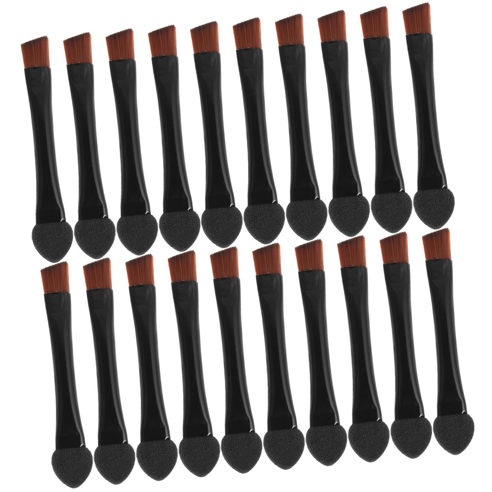 FOMIYES 20pcs Double-ended Eyebrow Makeup Brushes and Eyeshadow Applicator Tool for Women Versatile Makeup Brushes for Quick Eyebrow Filling and Shaping for Daily Use and Special Occasions