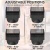 4 Pack Guards for Manscaped Lawn Mower 3.0 - Adjustable Lawnmower 3.0 Trimmer Guards with Organizer, Waterproof Guide Comb Replacement for Manscaped 3.0 Attachments, Cutting Lengths from 1/8" to 1/2" view 4