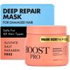 BOOST PRO Intensive Deep Conditioning Hair Mask  Hydrating Treatment for Dry, Damaged & Colored Hair Sulfate & Salt-Free, w/Shea, Mango Butter & Argan Oil, Frizz Control & Strengthening, 16.9 fl oz view 1