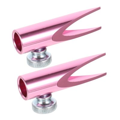 FRCOLOR 2pcs Makeup Sharpener Dual Shaped Slots for Eyebrow and Lip Liner Pencils Portable and Tool for Makeup Enthusiasts and Professionals for School Supplies