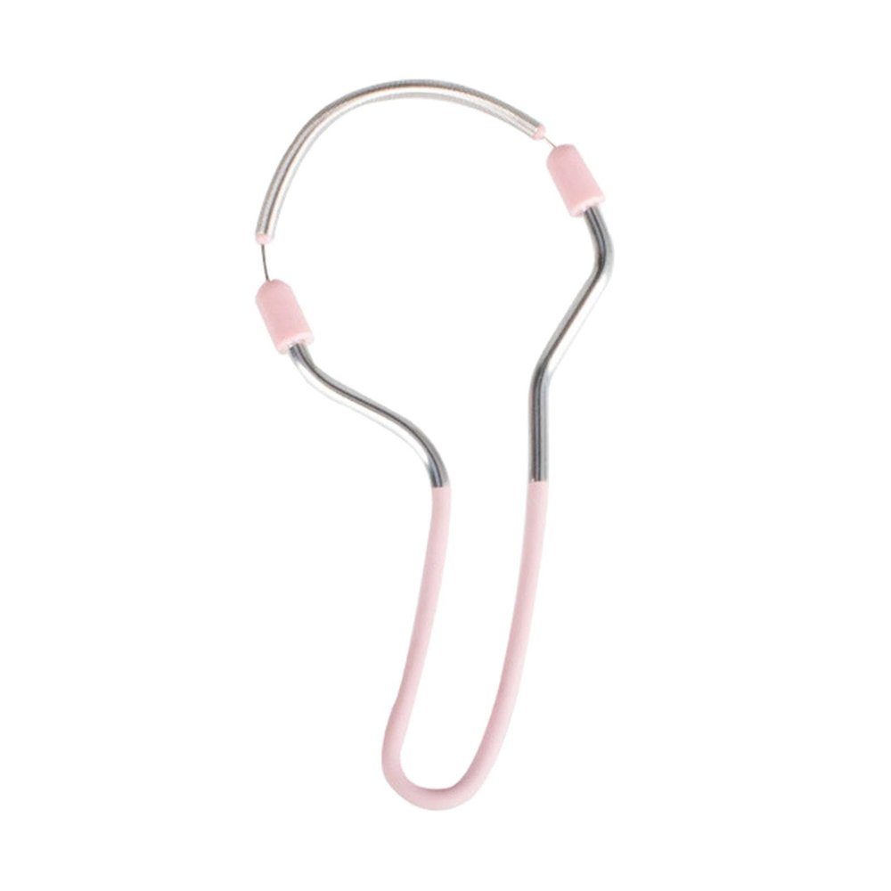 NinthAvenue Basics Face Hair Remover/Women Hair Removal Spring/Stainless Steel/Premium Portable Face Hair Remover Tool for Face Lip Hair Removal Women, Pink