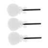 Beaupretty 3pcs Soft Long Bowknot Makeup Puff for Loose Powder Reusable Lollipop Handle Body and Face Powder Puff Comfortable Application for Beauty Routines view 1
