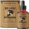 Beard Growth Oil with Castor, Argan & Jojoba Oils, 30ml, Natural Beard Care for Men view 1
