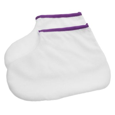 CTIRCHIU 1pair Paraffin Wax Therapy Covers for Feet Moisturizing Wax Treatment Bag Washable Foot Wraps for Spa Use Enhance Circulation Absorption for Home Salon Use