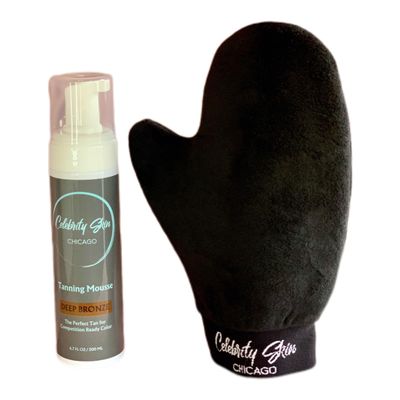 Competition Ready Deep Bronze Tanning Mousse and Mitt