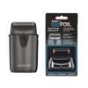 Bundle of BaBylissPRO UVFOIL Single Foil UV-Disinfecting Metal Shaver + BaBylissPRO UVFOIL Single Replacement Foil with Cutter view 1