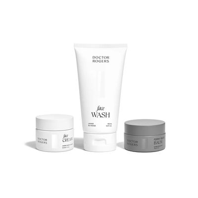 Doctor Rogers Winter Sluggin Set Bundle: Face Wash +Face Cream + Restore Healing Balm