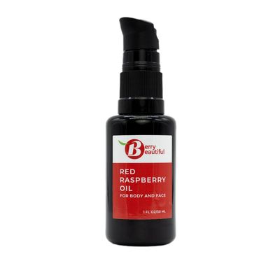 Berry Beautiful Pure Red Raspberry Seed Oil  1 fl oz | Cold-Pressed, Unrefined, Extra Virgin | Grown and Pressed in Washington State