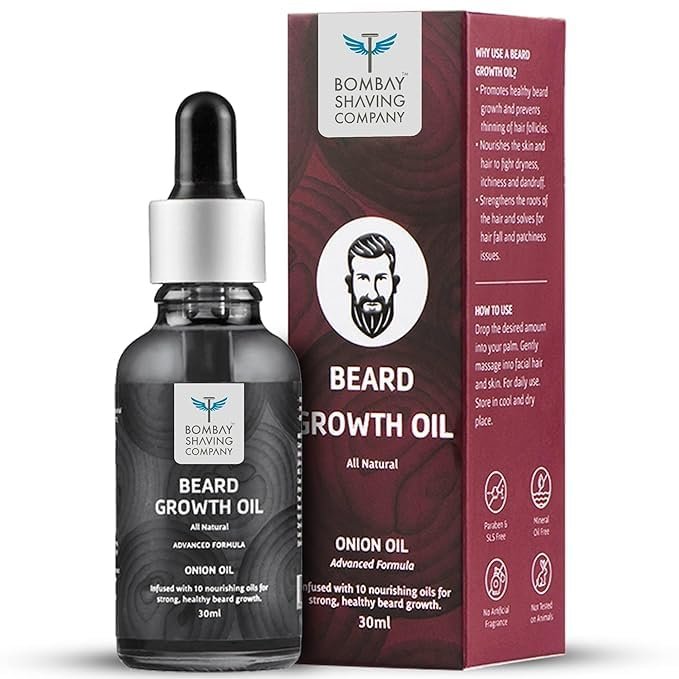 Beard Growth Oil with Onion and 10X Nourishing Oils, 30 ml