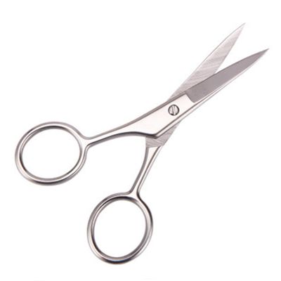 KAILIKETIY 2pcs Professional Beard Scissors Trimmer Stainless Steel Hair Shears for Barbershop