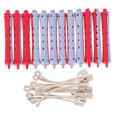 Beaupretty 12Pcs Hair Perm Rods Non Slip Plastic Cold Wave Curling Rods Short Hair Rollers for Salon and Home Styling
