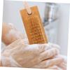 AUTSUPPL 2pcs Natural Bamboo Nail Cleaning Brush Set Double-Sided Fingernail Scrubbers for Manicure Supplies Portable Nail Cleaning Tools for Home and Salon Use view 3
