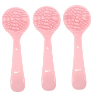 DONFAMDS 3pcs Silicone Deep Cleaning Face Brush for Women Handheld Exfoliating Tool Gentle Skin Cleanser Designed for Safe and Facial Cleansing