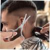 WOFASHPURET 2pcs Stainless Steel Eyebrow Trimming Scissors Round Head Nose Hair Removal for Women Men view 3
