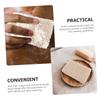 EXQUIMEUBLE 3pcs Cotton Linen Bath Wipes Muslin Washcloths Exfoliating Face Cloths for Body Face view 2