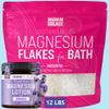 Arnica Nighttime Magnesium Cream, Plus 12 LBS Magnesium Flakes for Bath view 1