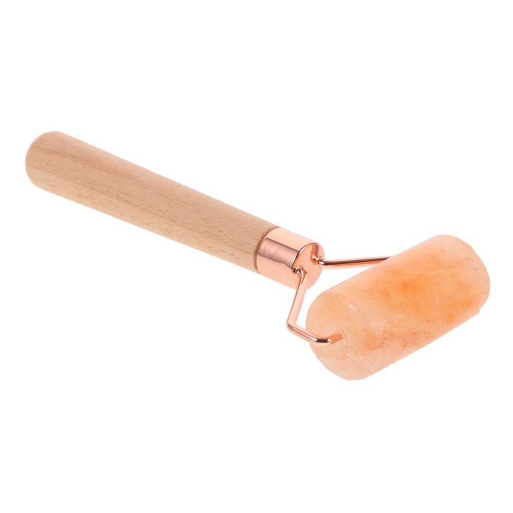Beaupretty Natural Salt Massage Roller for Face Body Multifunctional Facial Tightening Device Smooth Surface for Use Present for Women Birthdays