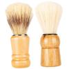 PLAFOPE 2Pcs Wood Handle Shaving Brush Durable Bristles for Beard Styling Father Day present for Men Brush for Grooming and Care view 1
