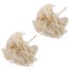 Baluue 2pcs Ramie Bath Balls Exfoliating Shower Loofahs Gentle Body Scrubbers Bath Sponges for Men view 1