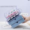 2Layer Storage Box For Nails Pen Nails Brush Container Case Manicure Nails Tools Storage Box Nails Polish Organizers view 4