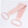 PartyKindom Silicone Bath Towel Exfoliating Belt for Back Scrubbing Strip Shower Tool Hand Pull- Dual-Sided Design for Smooth Skin view 2