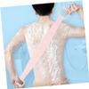 PartyKindom Silicone Bath Towel Exfoliating Belt for Back Scrubbing Strip Shower Tool Hand Pull- Dual-Sided Design for Smooth Skin view 4