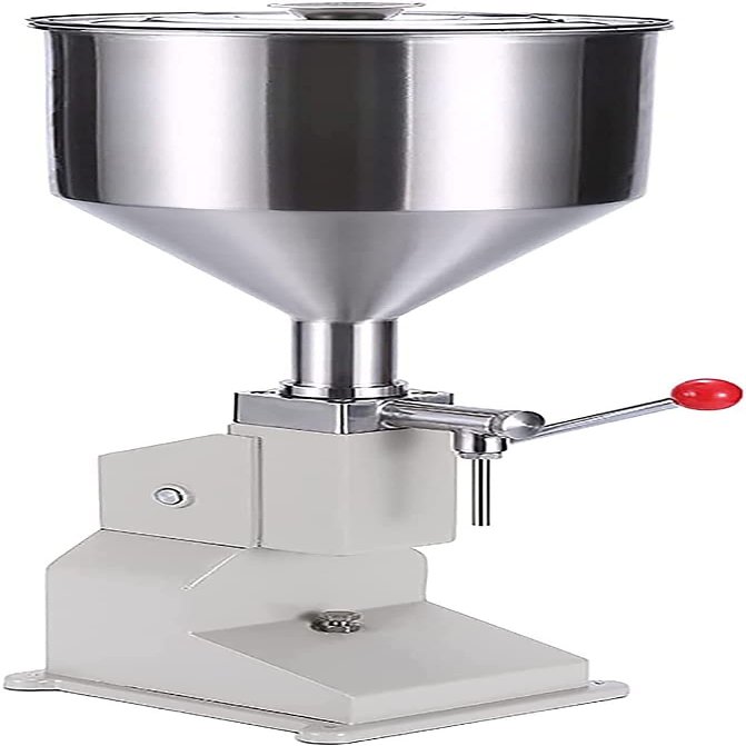 Paste Filling Machine, 5-50ml Bottle Filler, Manual Liquid Filling Machine, for Cream Honey Shampoo Cosmetic Oil