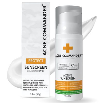 Breakout-Free Mineral SPF 50 Face Sunscreen  Zinc Oxide, Non-Comedogenic Broad-Spectrum UVA/UVB Protection for Sensitive & Acne-Prone Skin | Lightweight, Hydrating, Matte Finish & Water-Resistant 52G