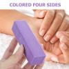 Baluue 6pcs Double-sided Nail Files Reusable for Manicure and Pedicure for Natural and False and Stylish Design Easy to Clean and Shape view 3