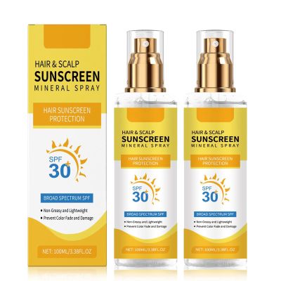 Hair & Scalp Sunscreen Spray SPF 30 | Color-Lock UV Shield for Dyed/Highlighted Hair | Weightless Invisible Mist | Reef-Safe & Vegan Formula | Beach-Pool-Daily Essential (2)