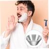 DEARMAMY Stainless Steel Shaving Bowl for Men Beard Care Shaving Mug Reusable Shave Bowl view 2
