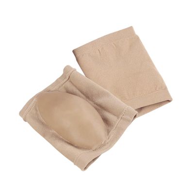 DEARMAMY 1pair Breathable Gel Heel Socks -Crack Moisturizing Ankle Socks Comfortable Silk Stockings for All-Day Wear Foot Care Plant Oil Khaki Color