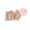 DEARMAMY 1pair Breathable Gel Heel Socks -Crack Moisturizing Ankle Socks Comfortable Silk Stockings for All-Day Wear Foot Care Plant Oil Khaki Color view 4