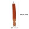 FRCOLOR Sharpening Cloth Honing Professional Stropes Stropping Barber Razor Strap Hanging Sharpener Razors Barber Strop Leather Razor Strop Leather Sharpening Cowhide and Canvas Brown view 2