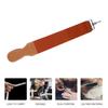 FRCOLOR Sharpening Cloth Honing Professional Stropes Stropping Barber Razor Strap Hanging Sharpener Razors Barber Strop Leather Razor Strop Leather Sharpening Cowhide and Canvas Brown view 3