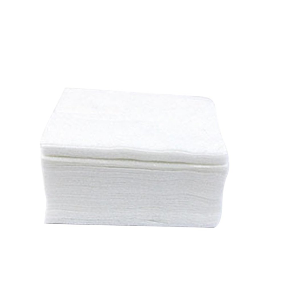 FOMIYES 100pcs Reusable Cotton Rounds for Makeup Removal Thin Single Layer Pads Plastic Box Packaging Natural Makeup Remover Pads