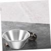 DEARMAMY 3pcs Portable Stainless Steel Shaving Bowl for Men Shaving Mug for Creating Easy to Clean Elegant Design for Home Use view 3