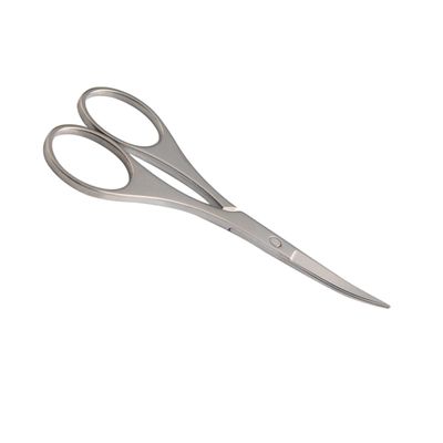 Healeved 1Pc Safety Stainless Steel Nose Hair Scissors Eyebrow Trimming Scissors Design for Precise Nose Hair Grooming Ergonomic Grip for Easy Use