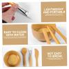 Beaupretty 4Pcs Bamboo Face Mask Mixing Tool Set Bowl Spatula Brush DIY Facial Mask Kit Suitable for Skin Types view 4
