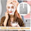 MUCKLILY Coral Fleece Hair Towel for Women Quick Dry Hair Turban Soft Microfiber Head Towel for Spa and Home Use view 4