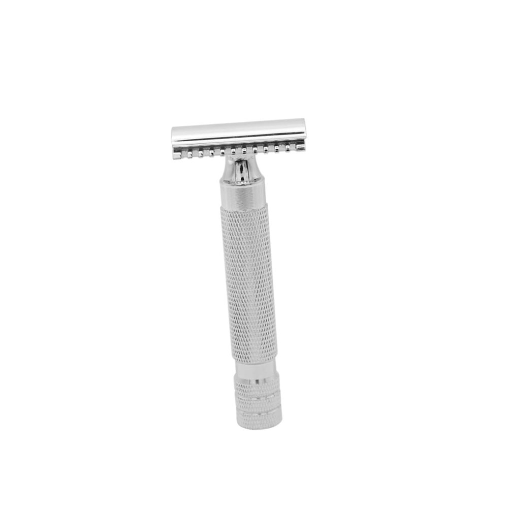 Beaupretty Stainless Steel Safety Razor for Men Double Shaving Razor for Grooming and Beard Care