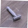 Beaupretty Stainless Steel Safety Razor for Men Double Shaving Razor for Grooming and Beard Care view 2