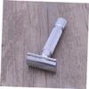 Beaupretty Stainless Steel Safety Razor for Men Double Shaving Razor for Grooming and Beard Care view 3