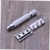 Beaupretty Stainless Steel Safety Razor for Men Double Shaving Razor for Grooming and Beard Care view 4
